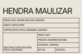 Hendra Maulizar – Sumatra Light Roast (Whole Bean) Specialty Coffee