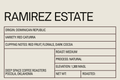 Ramirez Estate – Dominican Republic Medium Roast (Whole Bean) Specialty Coffee